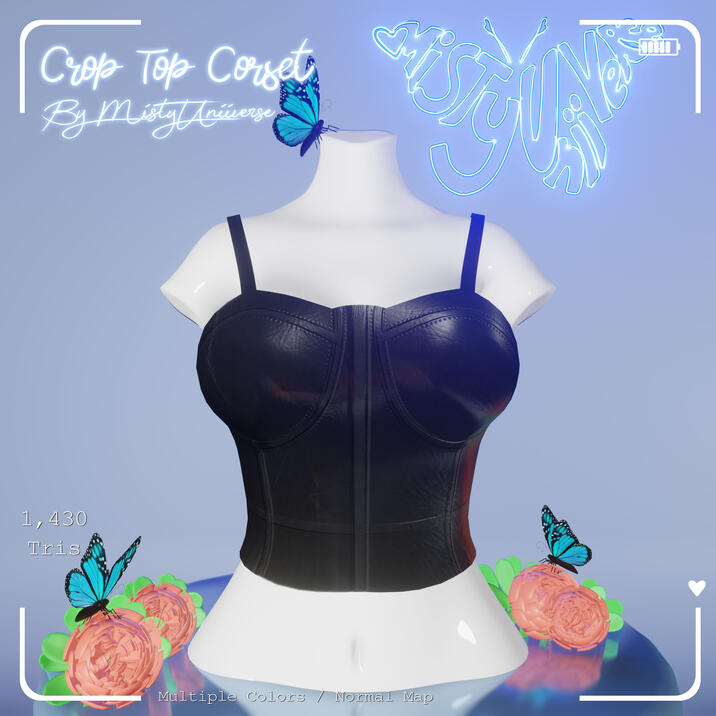 Vrchat Crop Top Corset